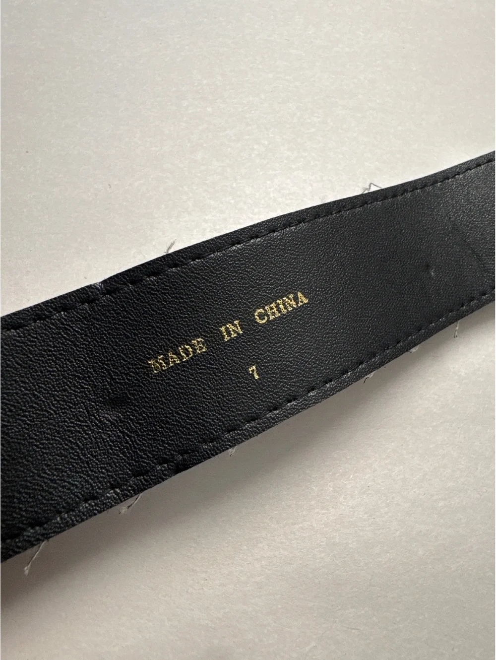 90s western faux Leather whimsigoth Belt size 7 fits like XS